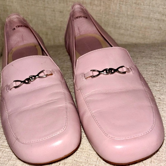 Trotters Femi Blush Pink Leather Loafers Size 7 Coquette Grandma Spring Easter - Picture 4 of 15